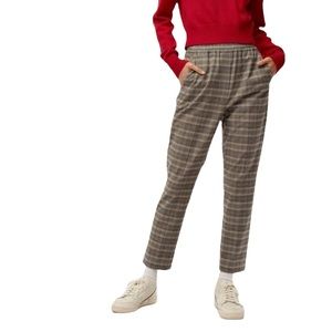 Aritzia Sunday Best Plaid Straight Leg Pants